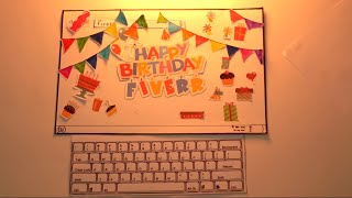 Stop motion happy birthday
