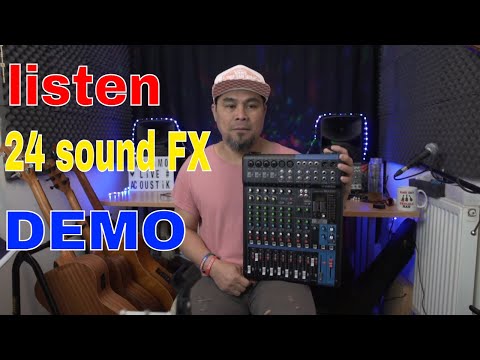 YAMAHA MG12XU AUDIO EFFECTS, DEMO  ALL 24 FX  TEST
