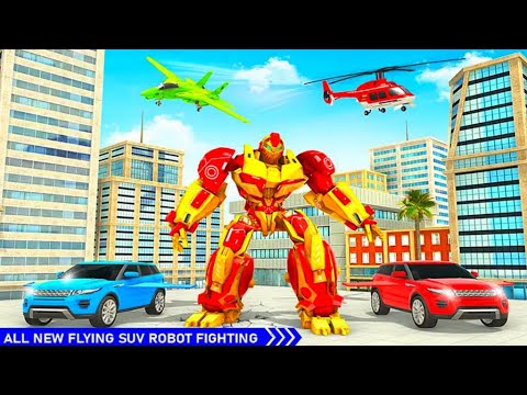 Flying Police SUV Robot Car Battle: Robot Transform Games - Android Gameplay
