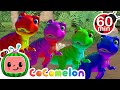 Rainbow Colors Dinosaur Song With Surprise Eggs CoComelon Nursery Rhymes Kids Songs