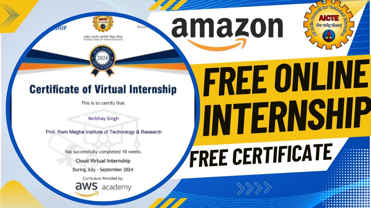 Free AWS Certification | Online Internship 2025  |  By AICTE | Free Training For Students