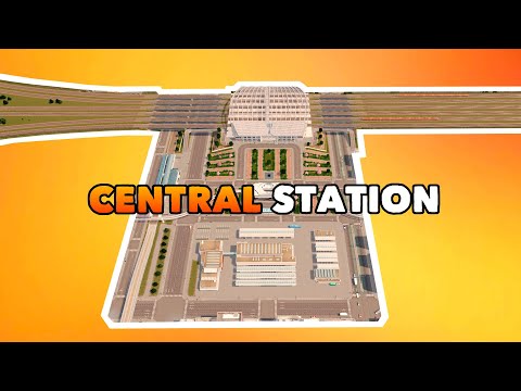 Building a huge Central Station in Cities: Skylines | Best Transport Hub | Vanilla No Mods Tutorial