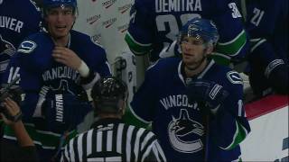 The Canucks Trash Talk the Blues on Game 1 of the 08/09 Playoff Series in HD