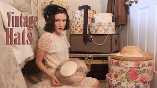 Organizing All Of My Vintage Hats 1930s-1960s | Carolina Pinglo