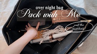 Everything I packed in one bag for a quick overnight trip 🧳 | TRAVEL EDIT