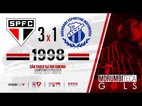 São Paulo 3x1 Matonense - Paulista 1998 - fase 01 - rodada 08 - 05/04/1998