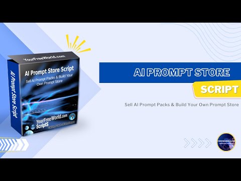 AI Prompt Store Script video demo