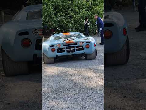 Ford GT40 Gulf engine sound, the 2 times winner of Le Mans in a row