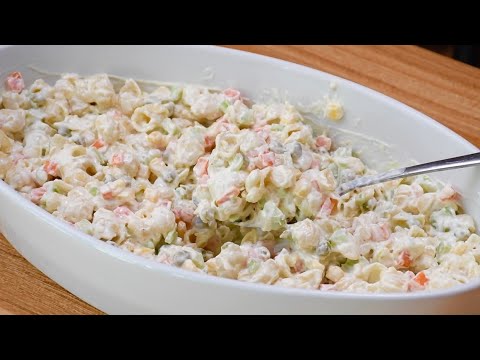 Ensalada Fría de Pasta Super Rica con Aderezo Casero