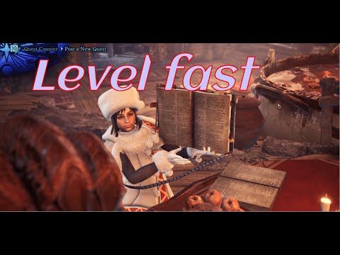 the fastest way to level up hunter rank and master rank in #monsterhunter