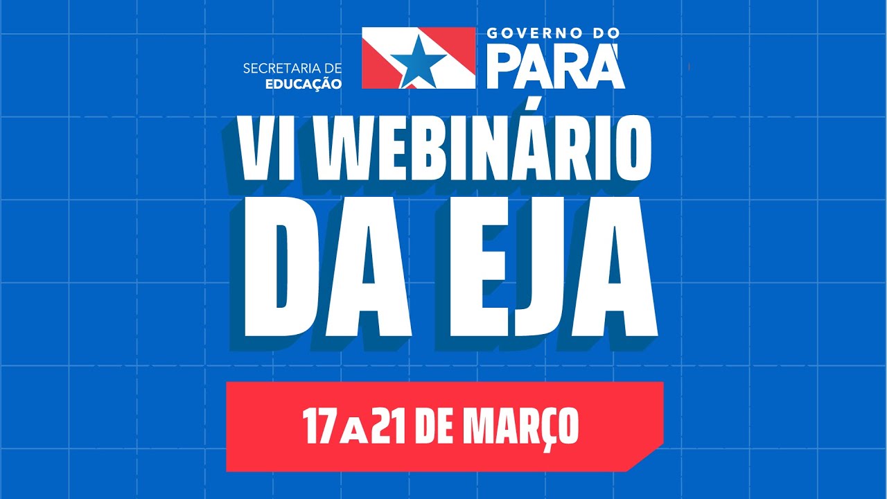 VI Webinário da EJA - Formar para avançar