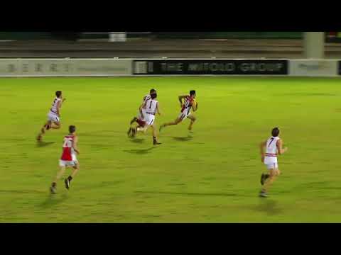 Izak Rankine kicks a ripper for Henley High School