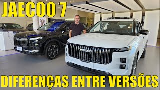 Jaecoo 7 - Diferenças entre as versões Luxury e Pr