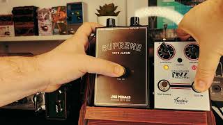 Video thumbnail for Super Fuzz vs Standard Fuzz feat. JHS Supreme and Fredric Effects Standard Fuzz Machine on Bass by Theo And His Pedals