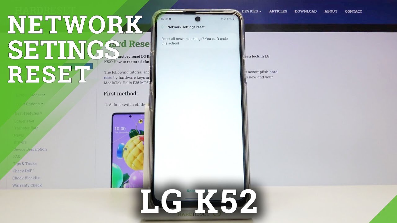 How to Reset Network Settings in LG K52 – Restore Network Defaults
