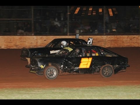 CARTER ARMSTRONG'S HUGE ROLLOVER AT KINGAROY SPEEDWAY 3/5/2014.