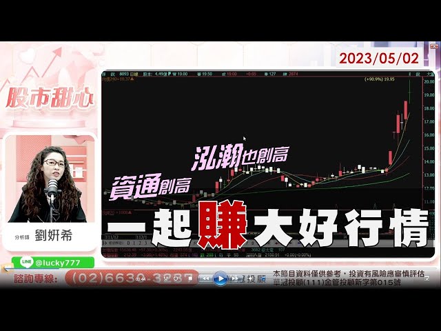 05/02【甜心盤後影音】資通創高、泓瀚創高　一起賺今年大好行情