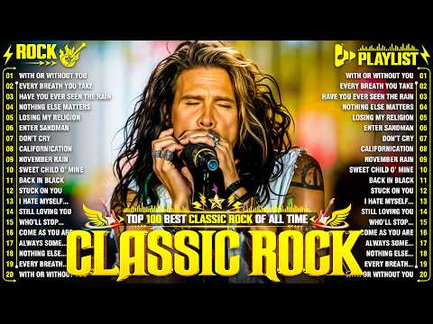 Aerosmith, Bon Jovi, AC/DC, Metallica, Nirvana, Queen 🔥 Classic Rock Songs 70s 80s 90s Full Album