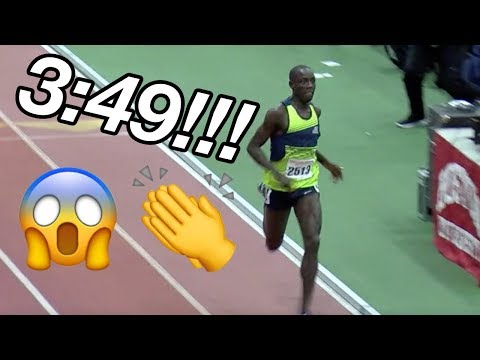 Crowd Goes Insane For Cheserek's 3:49 Indoor Mile!