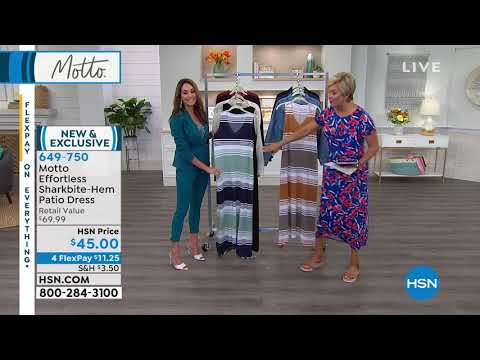 Motto Effortless SharkbiteHem Patio Dress