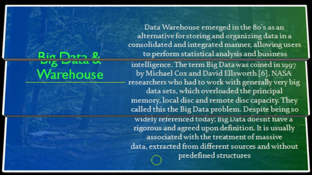 Data Warehouse and Big Data Integration
