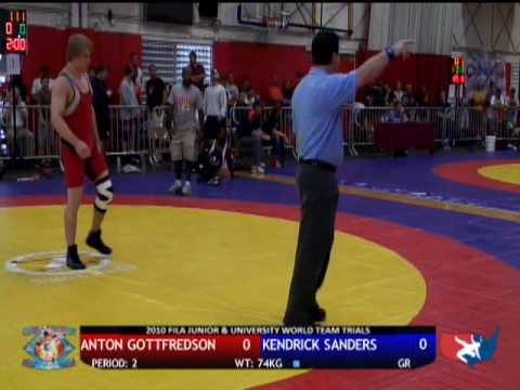 University Greco-Roman 74kg - Anton Gottfredson vs. Kendrick Sanders
