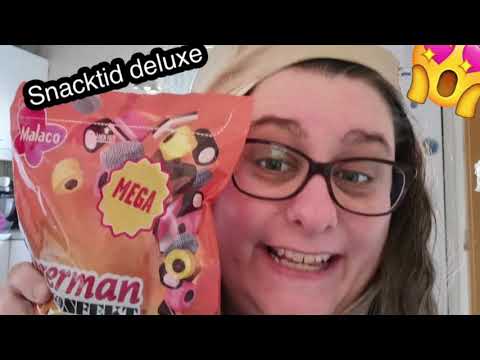 Snacktid med tante deluxe, fredags slik, jeg elsker slik, slik er det bedste.