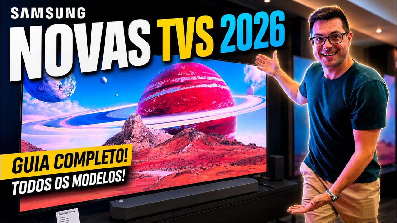 Essas são as NOVAS TV's da SAMSUNG!