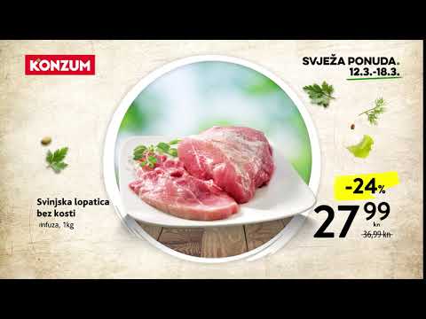 Konzum svježa ponuda 12.3. - 18.3.