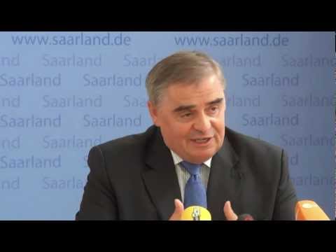 Letzter Arbeitstag - Ministerpräsident Peter Müller