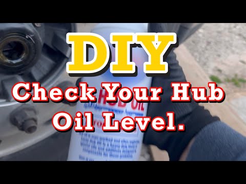 Do It Yourself, How To Check And Add Hub Oil, Freightliner Cascadia