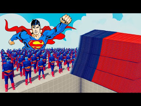 200x SUPERMAN + 1x GIANT vs EVERY GOD - Totally Accurate Battle Simulator TABS