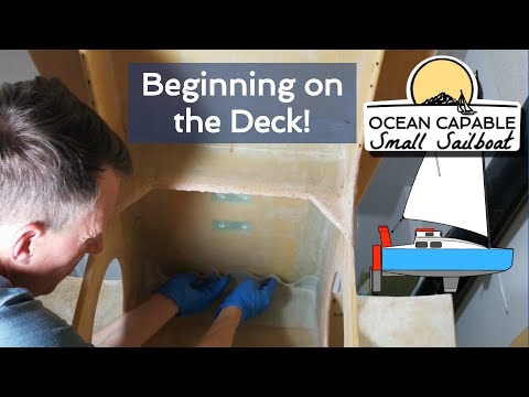 OCSS-028 Beginning on the Deck! - Mini-Cruiser Sailboat Build