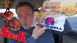 TACO BELL® ☆BREAKFAST QUESADILLA w/STEAK☆!!!