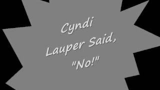 Cyndi Lauper Said No - James Collins (Pix Mix Edit w/ lyrics)