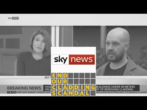 Cladding Crisis Funding -  Matt Hallsworth Manchester Cladiators - Sky News - 10/02/21