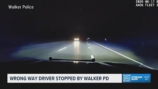 'It is an issue all the time' | Dashcam video shows Walker police stop wrong-way driver