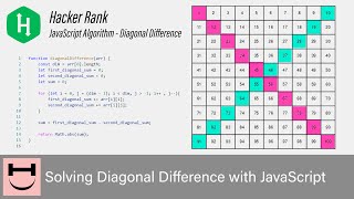 Download the video "Solving Hackerrank's Diagonal Difference Problem Using JavaScript"