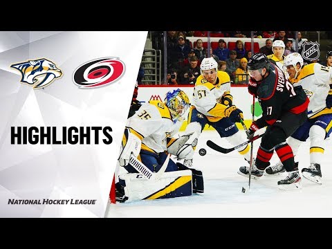 NHL Highlights | Predators @ Hurricanes 11/29/19