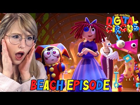 HORROR FAN REACTS TO THE AMAZING DIGITAL CIRCUS - EPISODE 7 - BEACH EPISODE