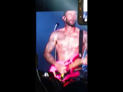 Adam Levine ramming the guitar shirtless