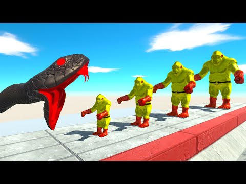 BATTLE 4 SIZE of SAITAMA GORO - Animal Revolt Battle Simulator ARBS