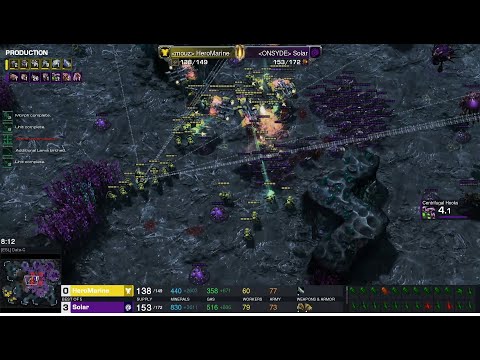 Starcraft II TSL 9 2022 Sep2 HeroMarine(T) v Solar(Z) Game 3 MAPS- [ESL] Data-C