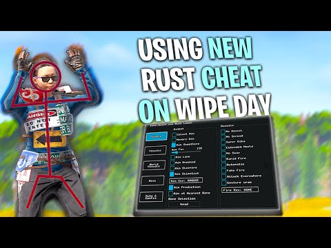 USING a NEW RUST CHEAT on WIPE DAY (800 POP)