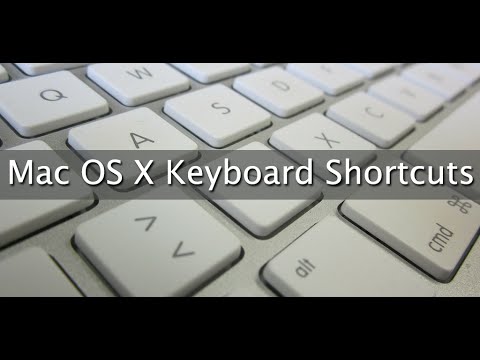 Keyboard Shortcuts For OSX Video