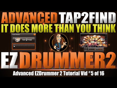Advanced Tap2Find in EZDrummer 2, plus triplet workflow