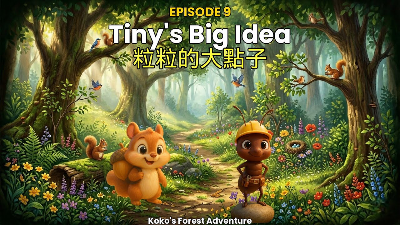 Koko and Tiny 🐜 Tiny's Big Idea | English Bedtime Story | Koko's Forest Adventure