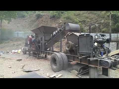 Jing Ying Machinery--Mobile sand making line, jaw crusher with hammer crusher