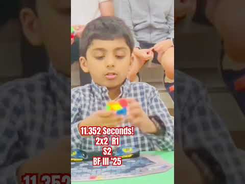 11.352 Seconds! 2x2 R1, S2, BF lll &lsquo;25 #viral #trending #rubikscube #cubing #rubikscube
