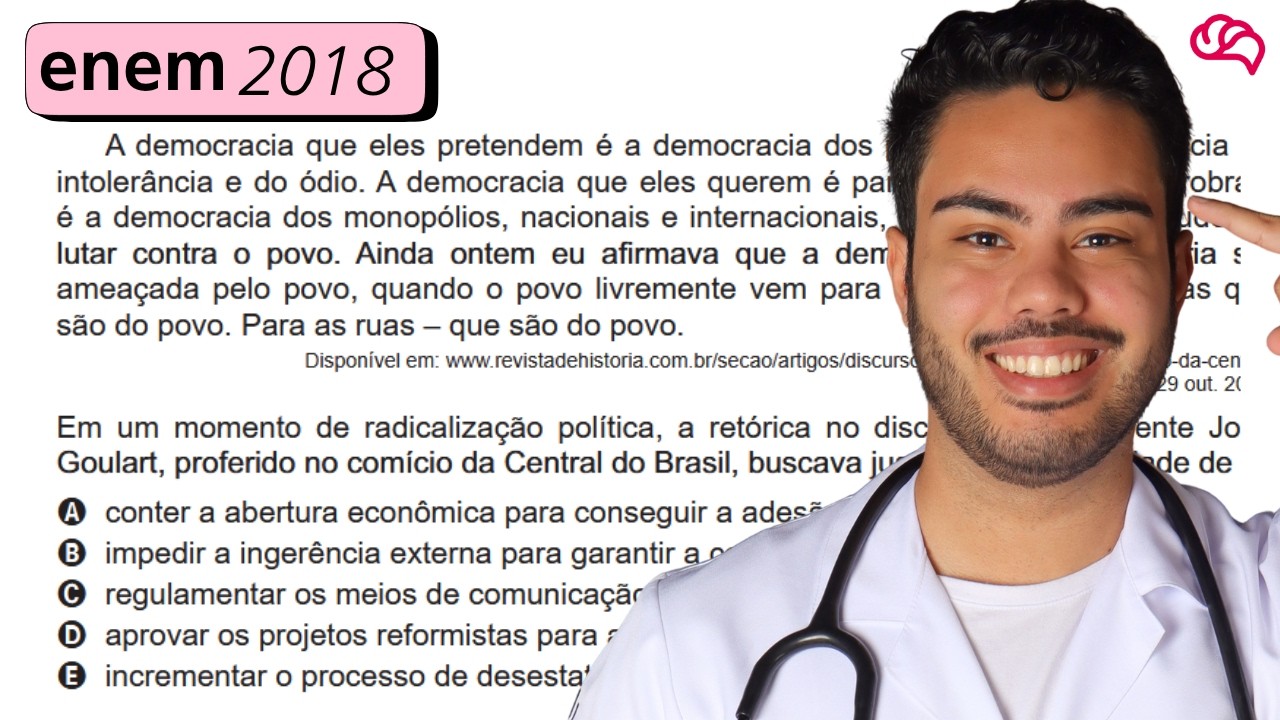 Resolução em Vídeo — Questão 58 ENEM 2018